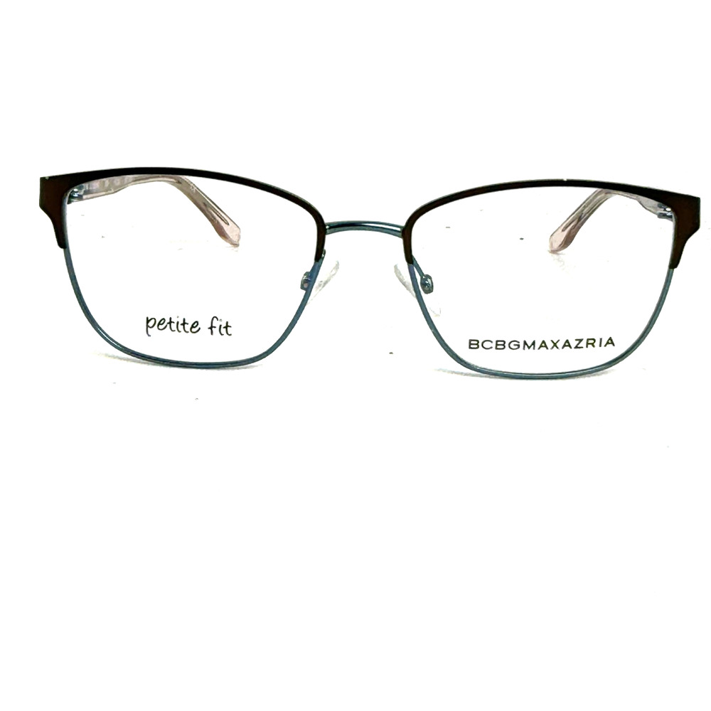 BCBG MAXAZRIA Hilda Brown Blue Square‎ Eyeglasses Frames 50-16 130 H20758